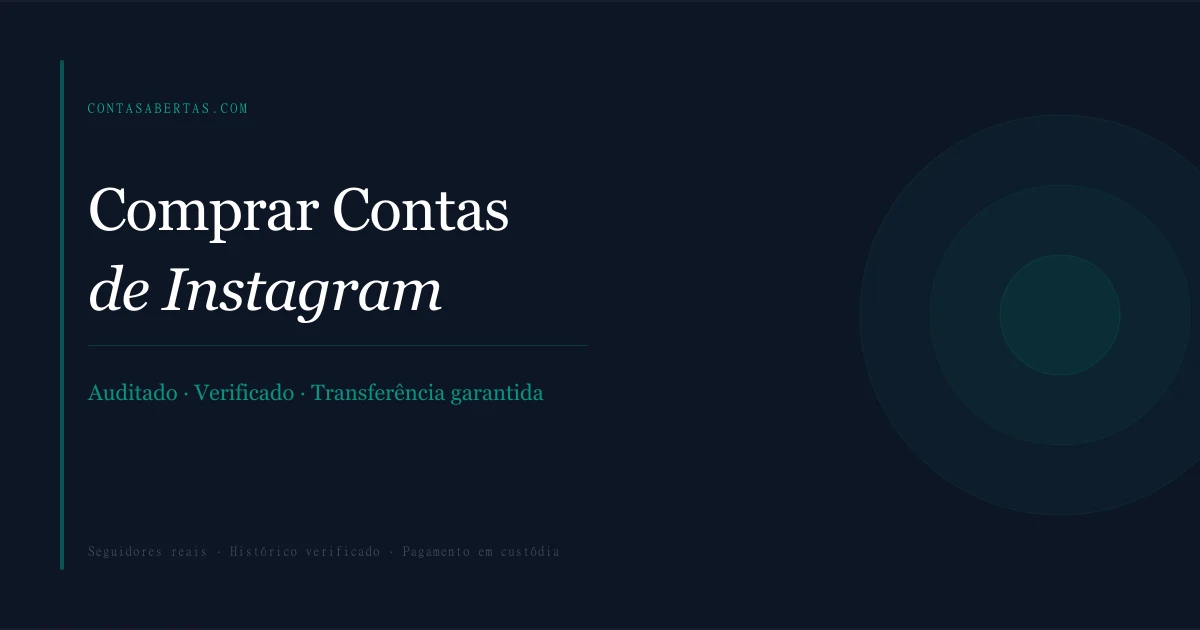 Comprar Contas de Instagram — ContasAbertas